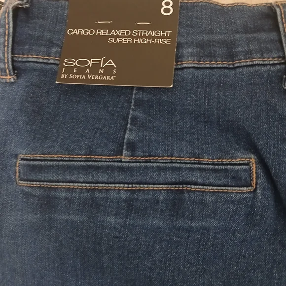 Sofia by Sofia Vergara Women's Blue Straight Leg Jeans - Picture 4 of 4